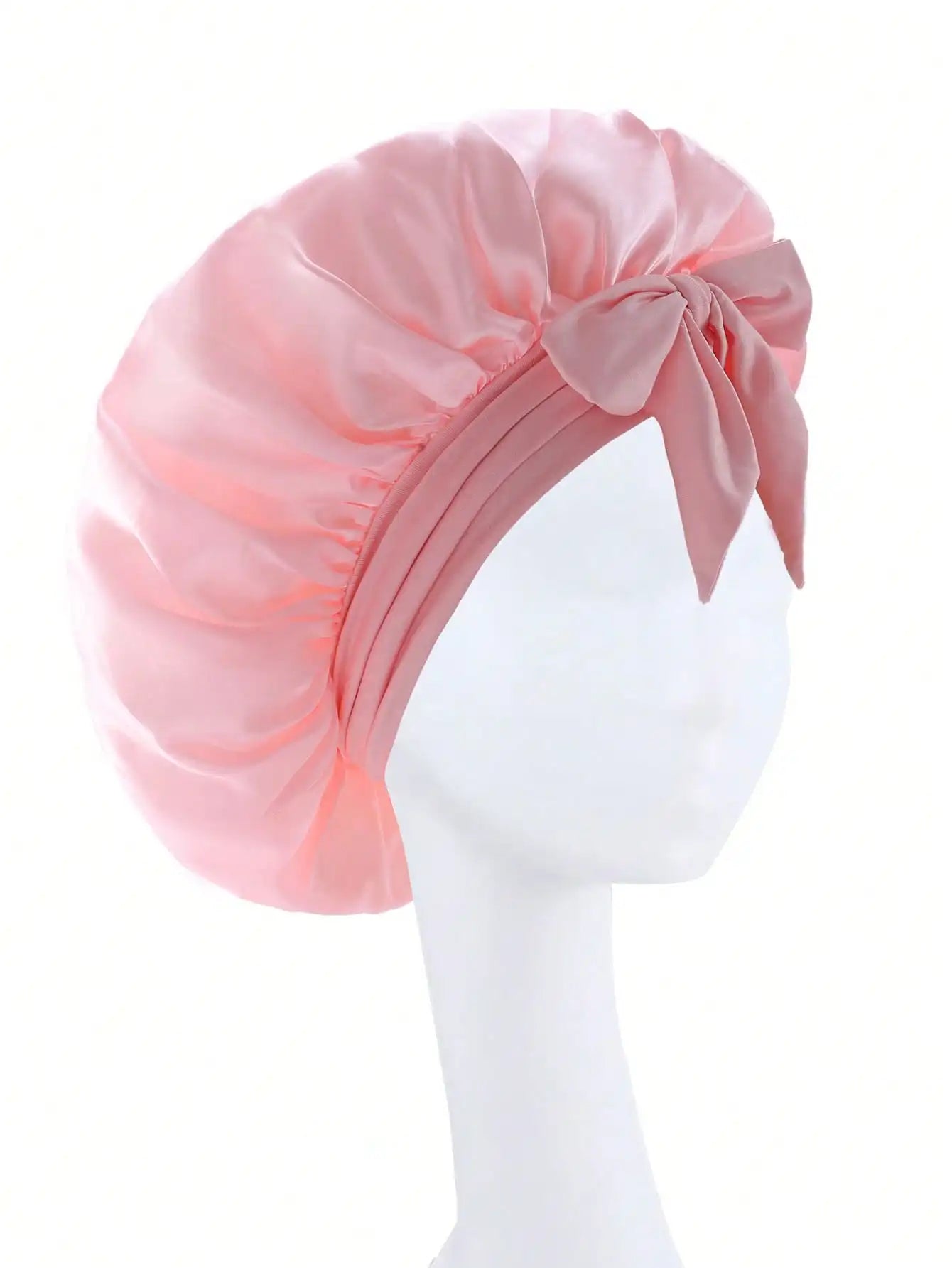 Gorro de satén Gorro de seda Bonne ajustable para dormir Gorro para el pelo con banda para atar Gorros para mujeres y hombres