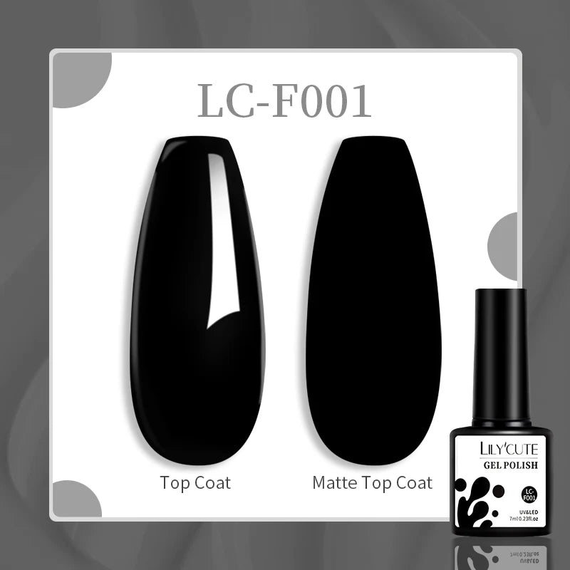 LILYCUTE-esmalte en Gel para uñas, barniz semipermanente para manicura, con LED UV, 129 colores, 7ML