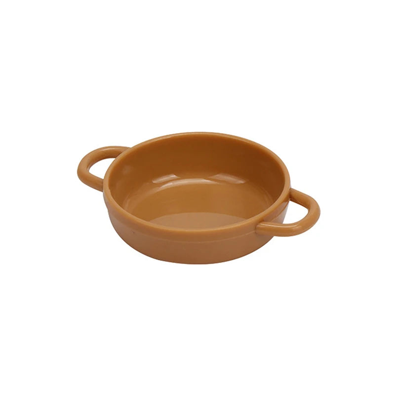 Mini olla para casa de muñecas, modelo de casa de muñecas en miniatura, utensilios de cocina decorados, accesorios para casa de muñecas, 1 ud.