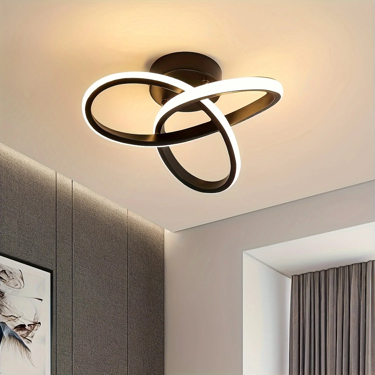 Luz de techo moderna, lámpara de techo LED para pasillo pequeño, diseño de cerca de techo, accesorio de iluminación para el hogar, cocina, dormitorio, balcón