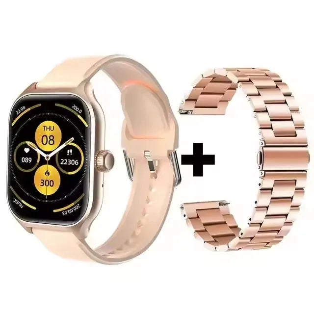 Reloj inteligente para Android IOS, pantalla HD de 1,83 pulgadas, Bluetooth, llamada, mensaje, alerta, música, modo deportivo, reloj inteligente para hombres y mujeres, regalo