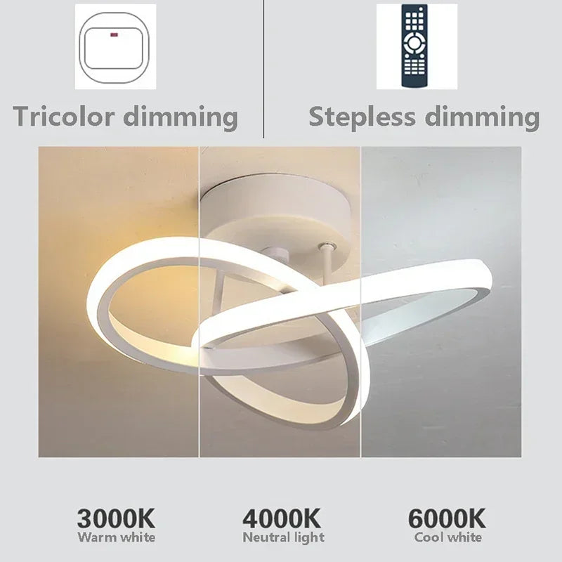 Lámpara de techo LED moderna, lámparas Led para pasillo, escalera, balcón, guardarropa, entrada, pasillo de Hotel, decoración del hogar, brillo de iluminación Led