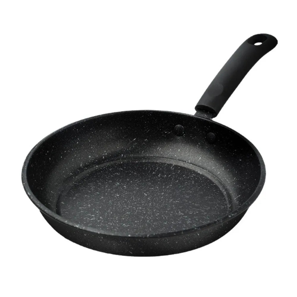 Sartén de piedra Maifan sin tapa de 18-25 cm, sartén antiadherente, utensilio de cocina grueso para cocinar carne, apto para cocinas de gas e inducción.