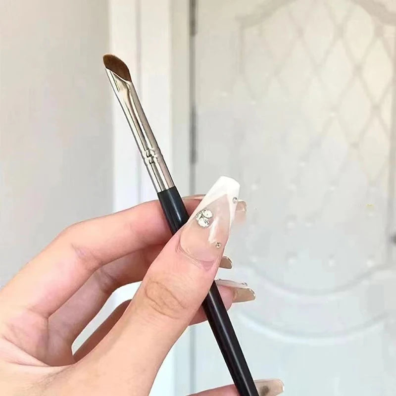 【Pinceles para maquillaje de contorno de cejas, pincel para delineador de ojos, pincel profesional súper fino en ángulo para delineador de ojos, herramientas de maquillaje】