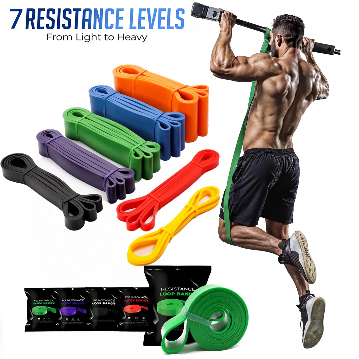 Nuevas Bandas de Resistencia, Bandas de Asistencia para Dominadas, Bandas de Ejercicio para Hombres o Mujeres, Fitness en Casa, Estiramiento Corporal, Entrenamiento de Fuerza