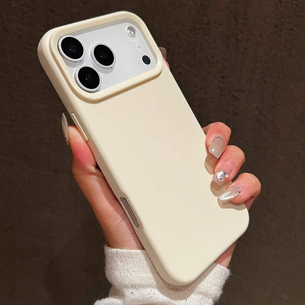 Funda protectora de silicona de Color caramelo para iPhone 17 Pro Max 17 Air 17 Pro, funda trasera de TPU suave mate a prueba de golpes