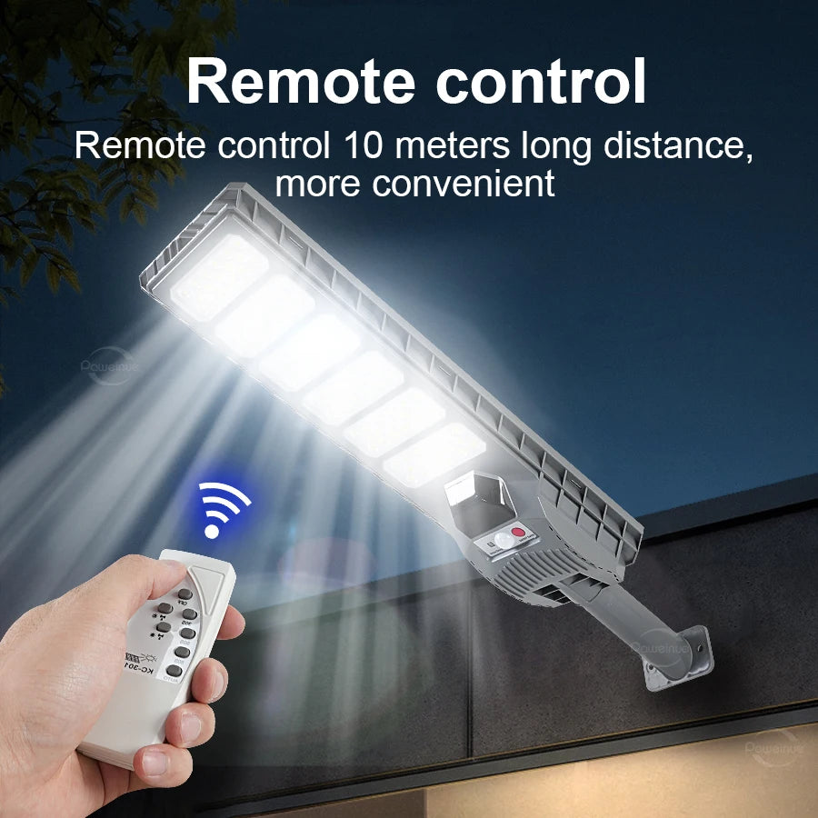 Luces solares 9000000LM 4000W/3000W/1000W, reflector de farola impermeable para exteriores con Sensor de movimiento, lámpara de pared para jardín y patio