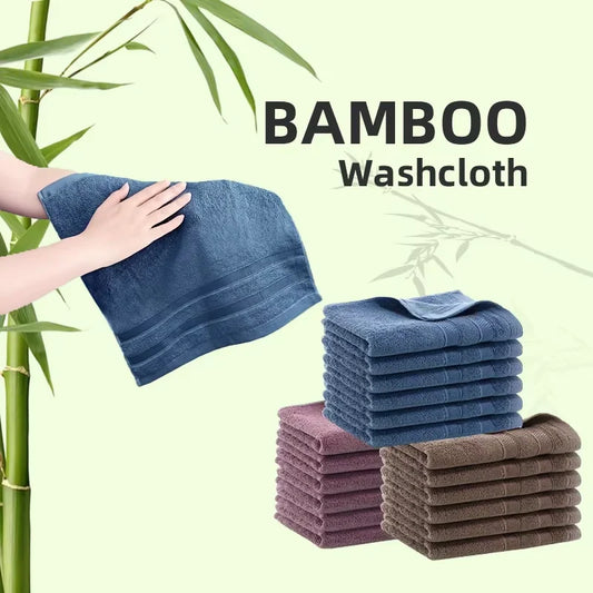 Juego de Toallas de Mano de Bambú, Paquete de 1/6 - Toallas Naturales Hipoalergénicas, Suaves, Absorbentes y de Secado Rápido para Baño y Cocina