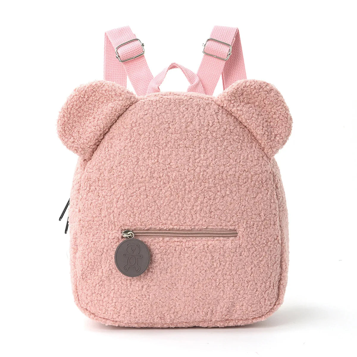 Mochila de felpa para niños, mochilas con orejas de oso a la moda, mochila de dibujos animados para niños, mochila de pana para niñas, regalo para niños