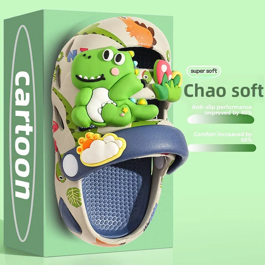 Sandalias de Jardín para Niños Verano 2026, Chanclas de Playa para Niños y Niñas, Ligeras, Transpirables, con Dibujos Animados, Lindas, para Bebés