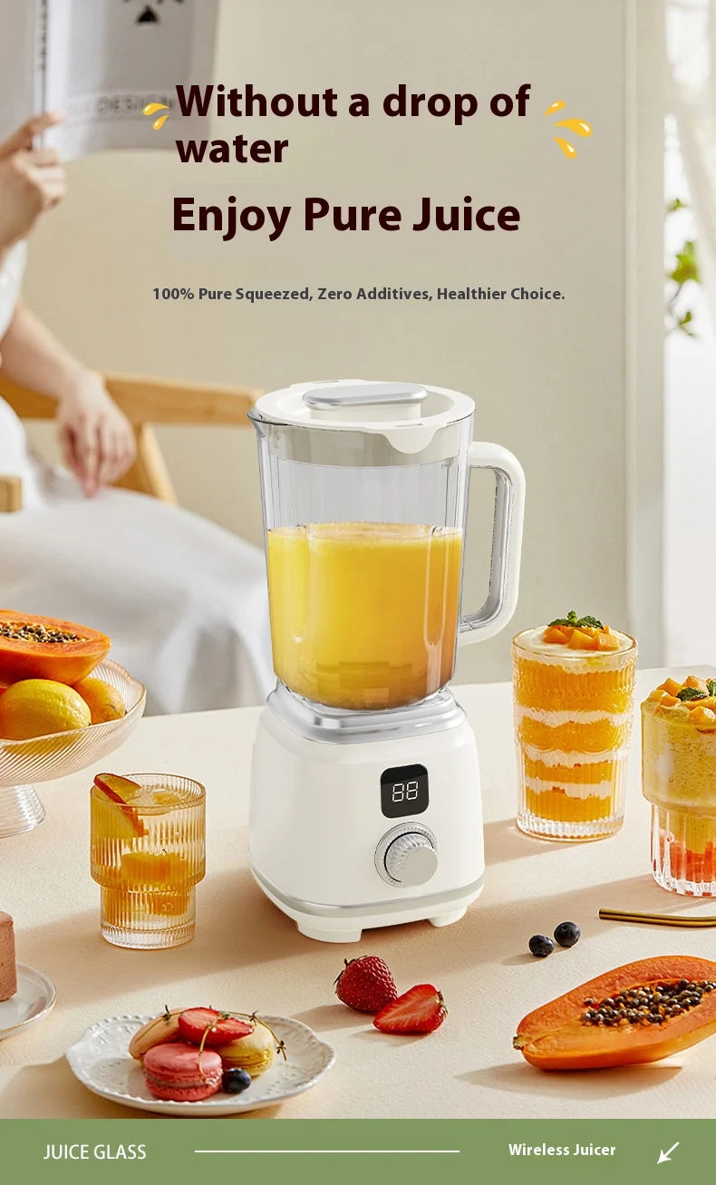 Nueva Licuadora Doméstica con 10 Cuchillas, 3000mAH, Multifuncional, Trituradora de Hielo, Extractor de Jugo, Alta Tasa de Extracción, Herramientas de Cocina