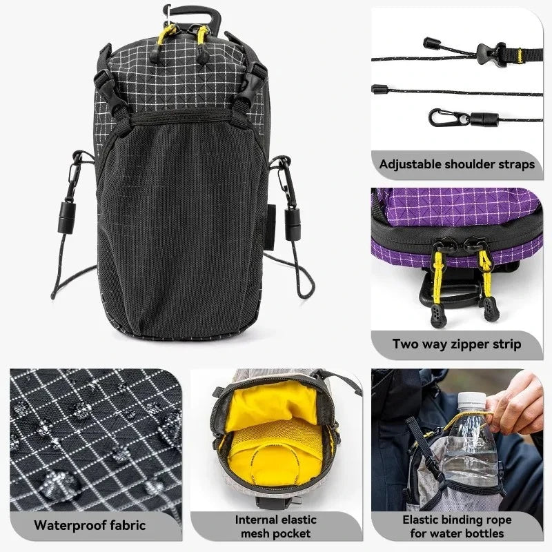 Correa de mochila para el hombro, bolsa para teléfono inteligente, correa impermeable para deportes, senderismo, camping, ligera
