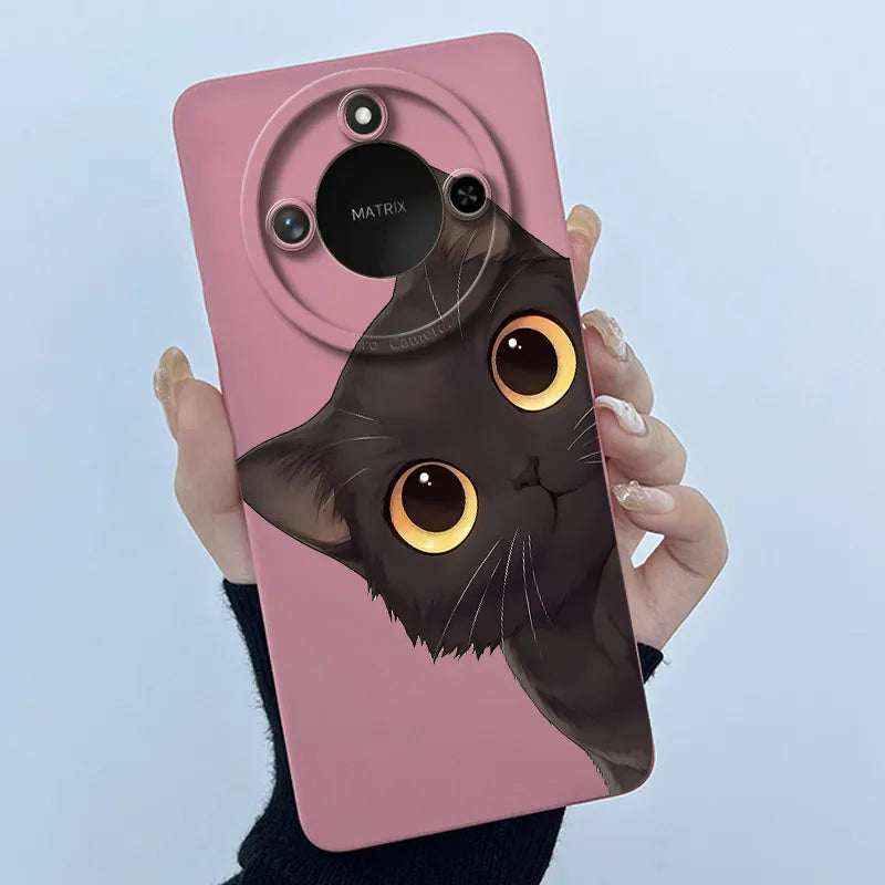 Para Honor X9C Funda de teléfono inteligente X9cSmart Funda de silicona suave dulce moda pintada dibujos animados niños niñas encantadora Funda trasera estampada