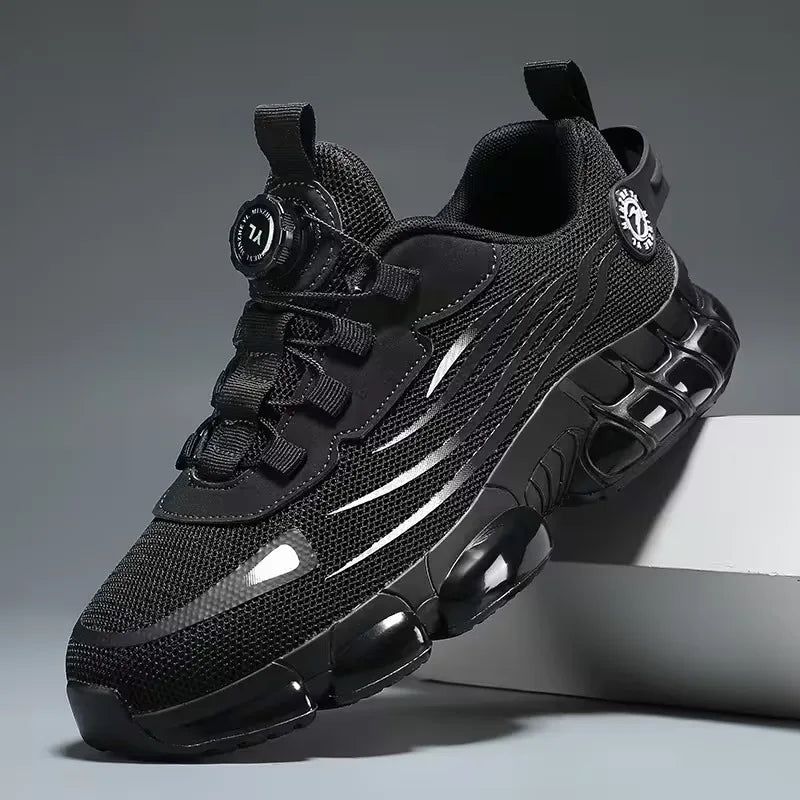 (Sin punta de acero) Zapatos casuales para hombre, zapatillas deportivas para senderismo, caminar, zapatillas casuales para regalo