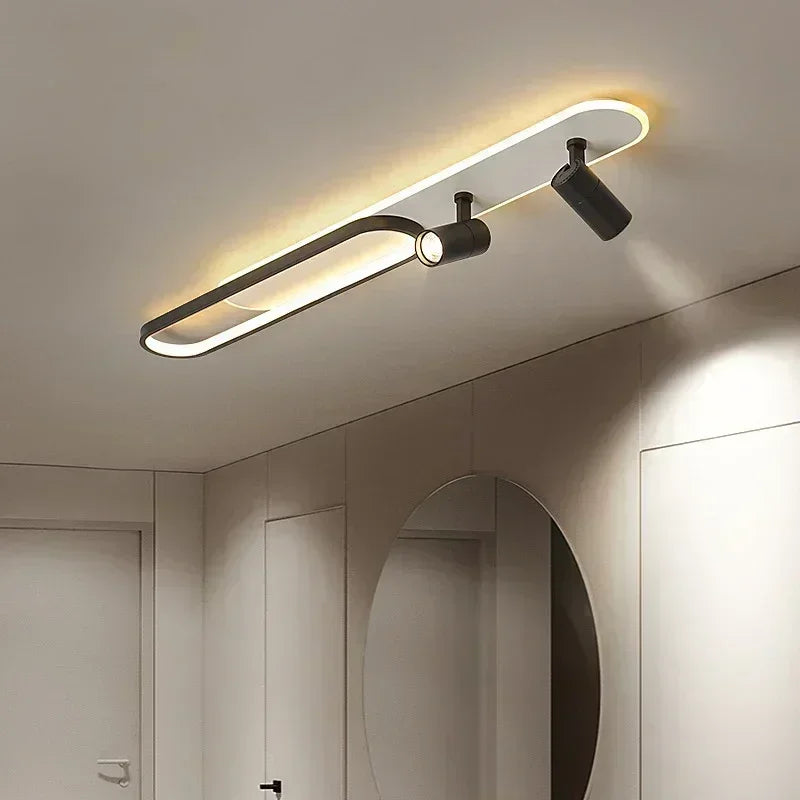 Luces de techo LED modernas con foco, candelabro de pasillo para sala de estar, pasillo, guardarropa, accesorios de iluminación interior para el hogar