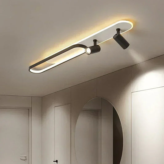 Luces de techo LED modernas con foco, candelabro de pasillo para sala de estar, pasillo, guardarropa, accesorios de iluminación interior para el hogar