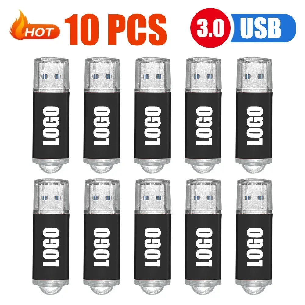 10/20/50 unids/lote unidad Flash USB 3,0 nueva unidad de bolígrafo giratoria 8GB16GB32GB64GB logotipo personalizado gratis memoria Stick regalo de negocios creativo