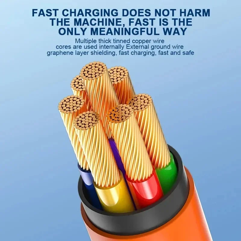 Cable USB tipo C de carga rápida de 120W 7A Cable de codo de rotación de 180 grados para juegos para Xiaomi Redmi Honor cargador de teléfono Cable USB C