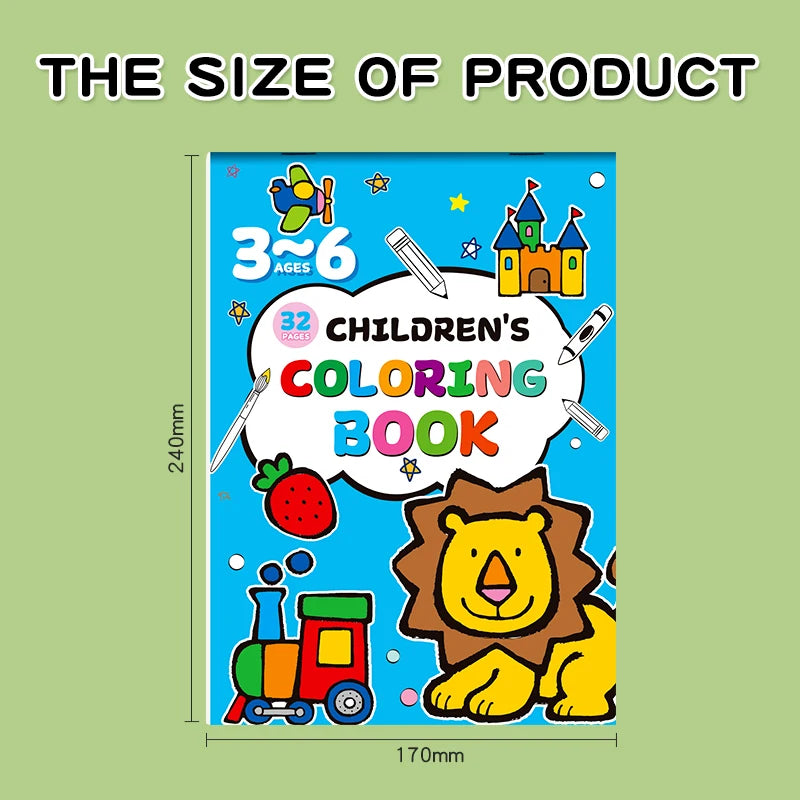 Libro para colorear de 32 páginas de pintura y graffiti para aprender arte, pintar, iluminar y mejorar la capacidad de comprensión
