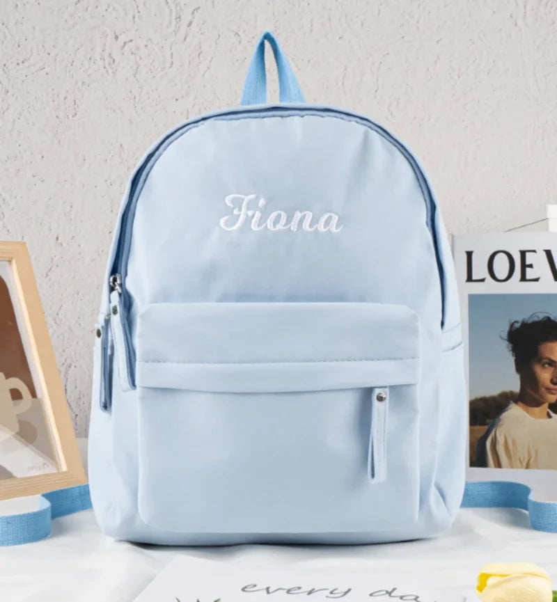 Mochila personalizada para niños, mochilas escolares con nombre bordado, bolsa de libros para niños, mochila para estudiantes, bolsa de pañales para niños pequeños, regalos