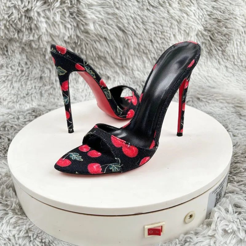 Nuevos tacones altos para mujer, tacones delgados, sandalias puntiagudas para mujer, estilo sexy y socialité para usar en el exterior