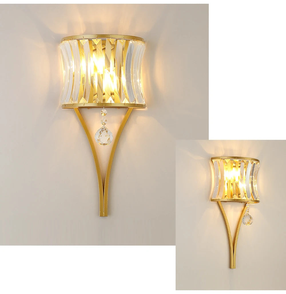 Luces de techo LED redondas clásicas, candelabros de cristal de lujo, decoración del hogar, plafón para sala de estar