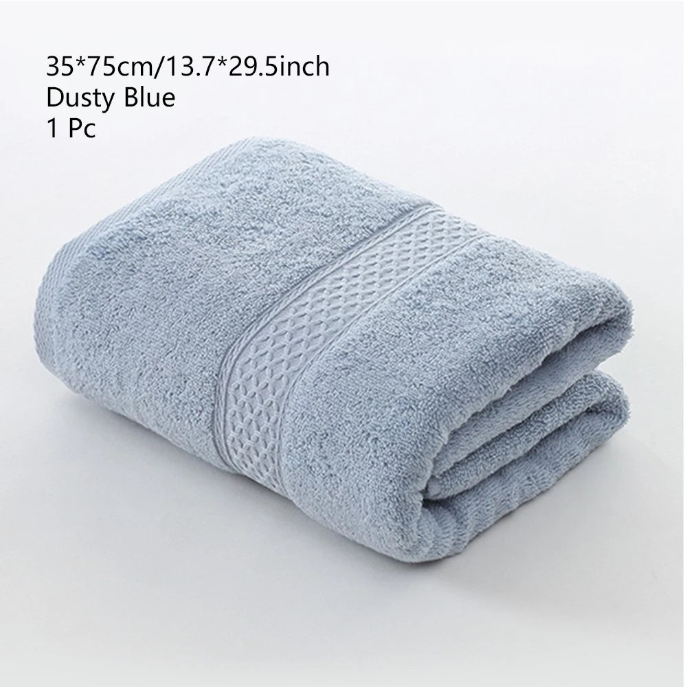 Toalla de Baño, Toallita de Algodón, Toalla de Color Sólido, Suave y Absorbente, Uso Multiusos para Baño de Hotel