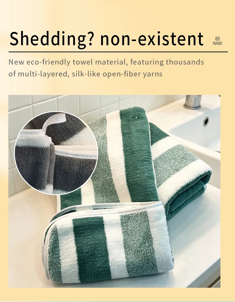 Paquete de 2 toallas con gran absorción de agua, secado rápido, sin desprendimiento y duraderas - Muy adecuadas para el hogar, la playa y la cara