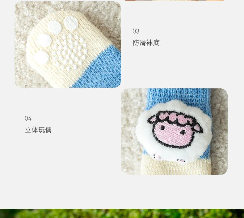 4Pcs/Set Pet Socks Anti Slip Dog Foot Cover Set Teddy Dog Shoes Set 4 Dogs Socks Puppy Socks Dogs Shoes for Small Dogs
