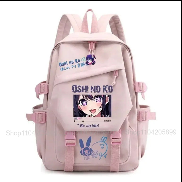 Mochila OSHI NO KO, mochila de anime recomendada para niños, mochila escolar para estudiantes, regalo para niñas, mochila de viaje diaria bonita