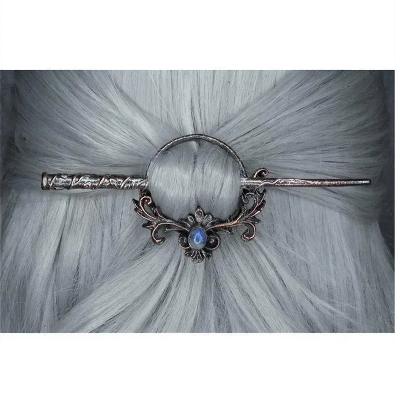 Palillos de Metal Vintage Estilo Nórdico, Accesorios para el Cabello Gótico Punk, Palillos para el Cabello para Niñas y Mujeres
