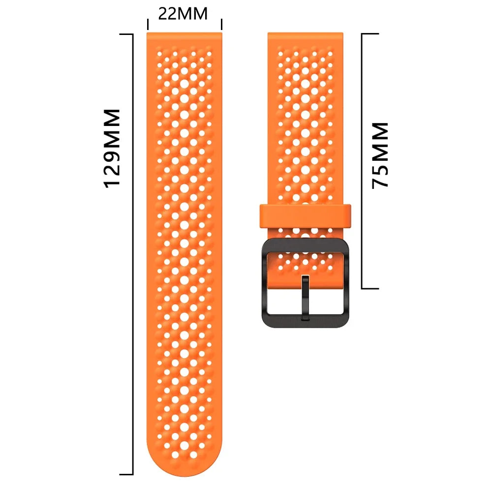 Correa de 22mm para Garmin Forerunner 570 47mm 265 255 M correa de reloj para Garmin Venu 3/Vivoactive 4 pulsera deportiva de silicona transpirable