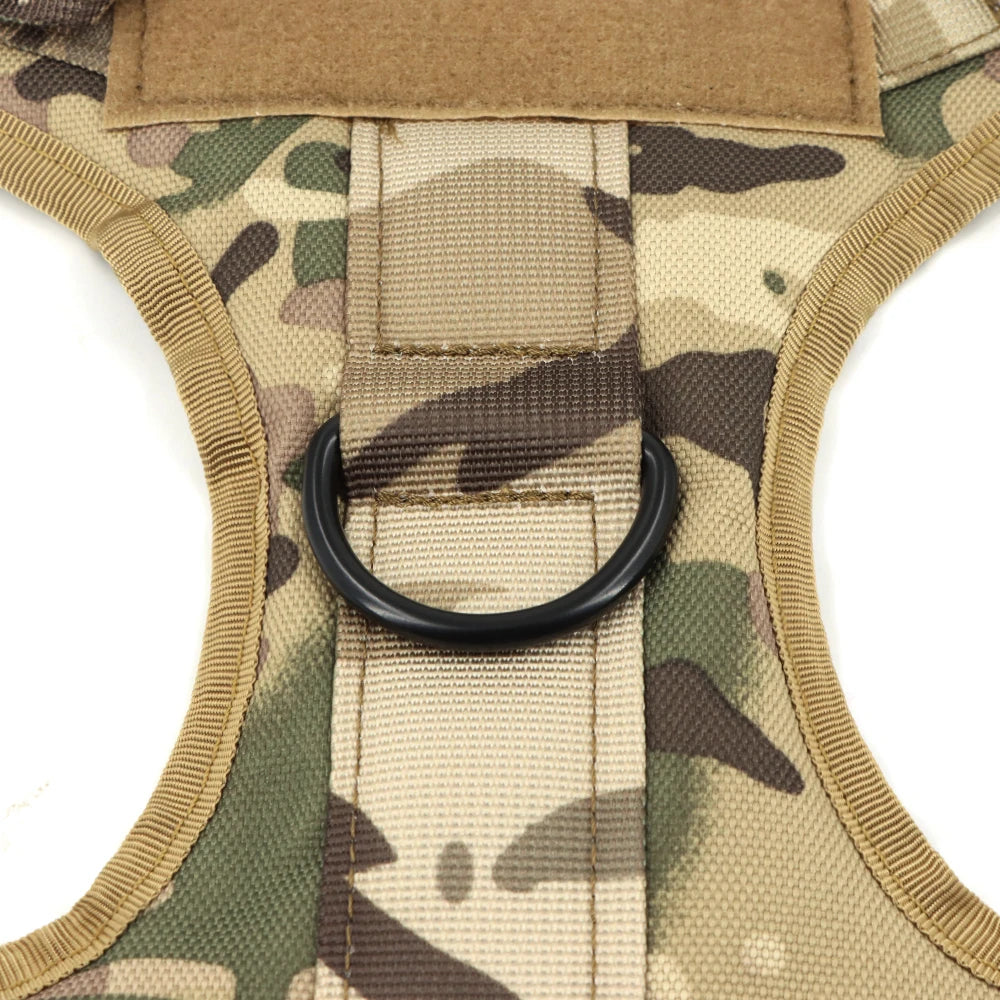 Arnés táctico para perros, conjunto de correa para perros grandes, arneses militares para entrenar, caminar, cazar, chaleco para mascotas, mango sin tirar, Malinois