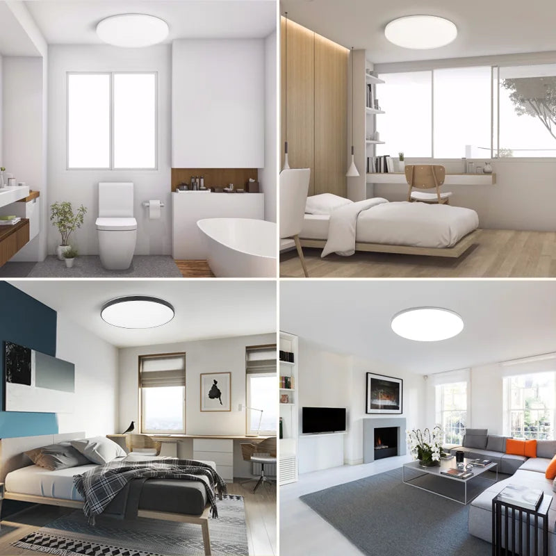 Lámpara de techo Led para sala de estar, luz moderna de CA 110V-220V, 18W, 30W, 40W, accesorios de iluminación para dormitorio y cocina