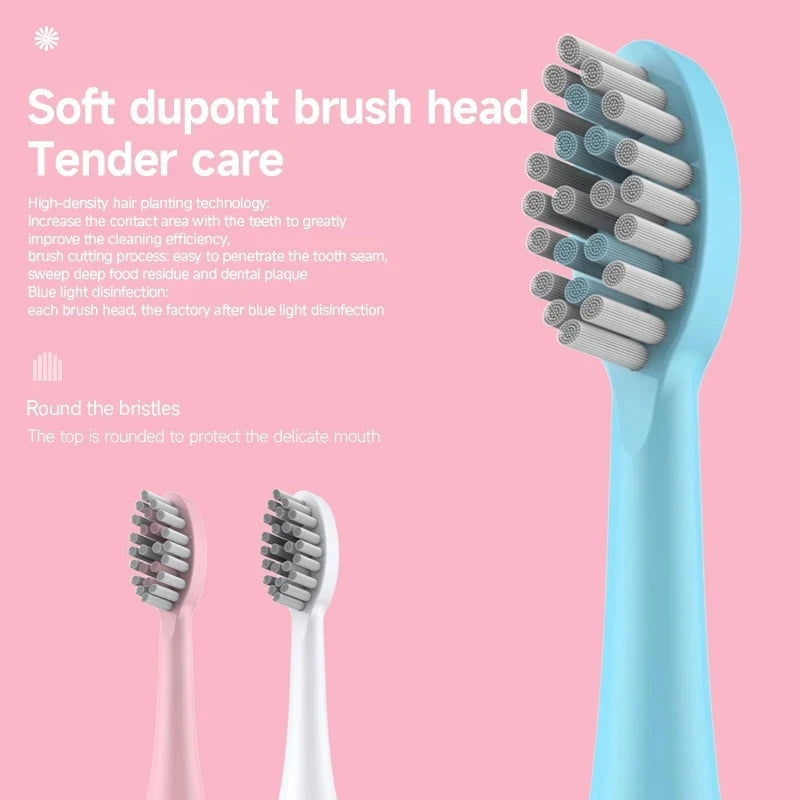 Cepillo de dientes eléctrico para adultos, cerdas suaves DuPont, batería portátil, IPX7, resistente al agua, inteligente, eficaz, cuidado bucal