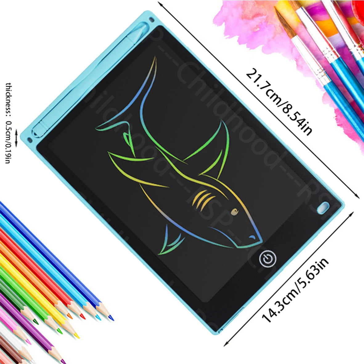 Tableta de escritura LCD de 8.5 pulgadas, tableta de dibujo digital, blocs de escritura a mano, tableta electrónica portátil para niños de 3, 4, 5, 6, 7 y 8 años.