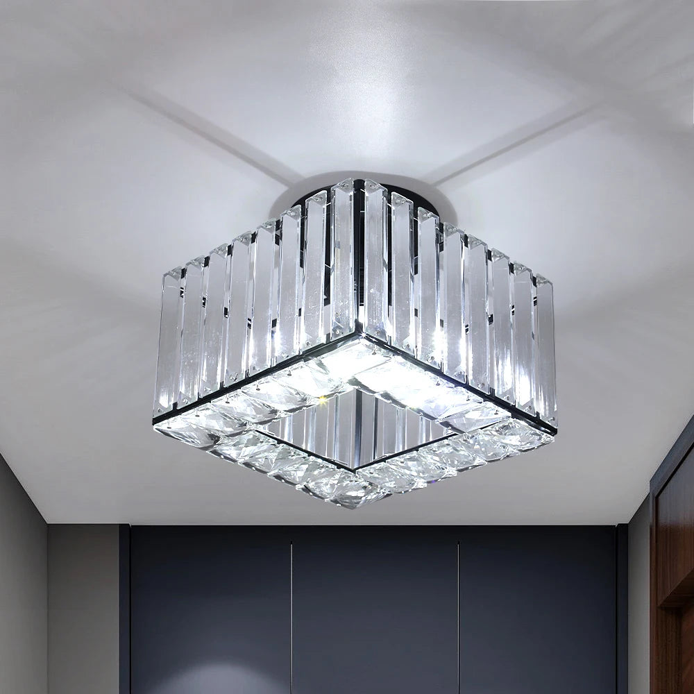 Lámpara colgante de cristal moderna, lámpara de techo Led de lujo, accesorios de decoración para el hogar, Isla de cocina, Lustre colgante ajustable