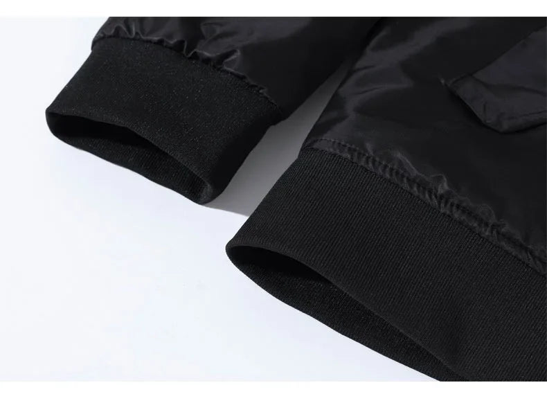 MA-1 chaqueta Bomber de vuelo para hombre, chaquetas informales gruesas y finas con cremallera, abrigo de invierno impermeable para piloto de béisbol, talla grande 8XL