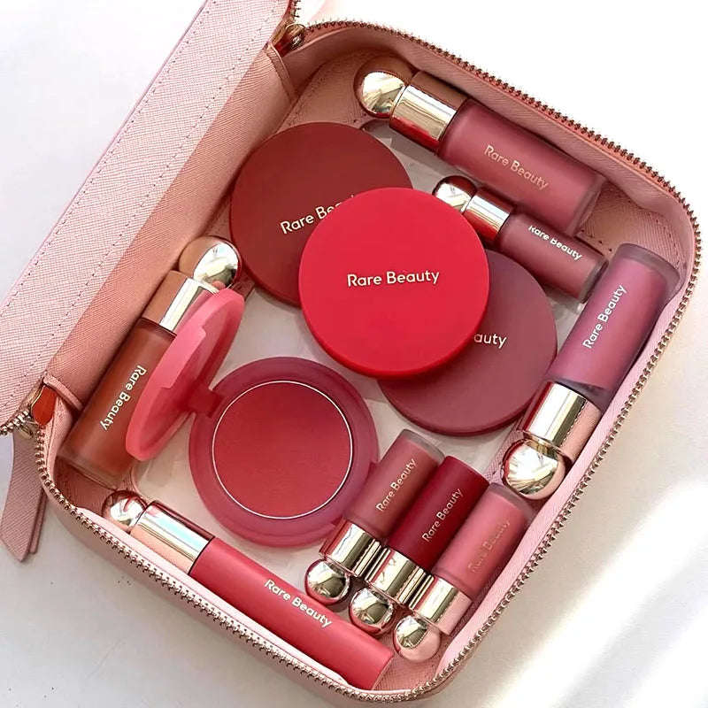 Rubor Líquido Rare Beauty, Acabado Transparente y Luminoso, Duradero, Fácil de Difuminar, Multiusos, Tinte para Mejillas y Labios, Portátil, Maquillaje Suave, Regalo para Chicas