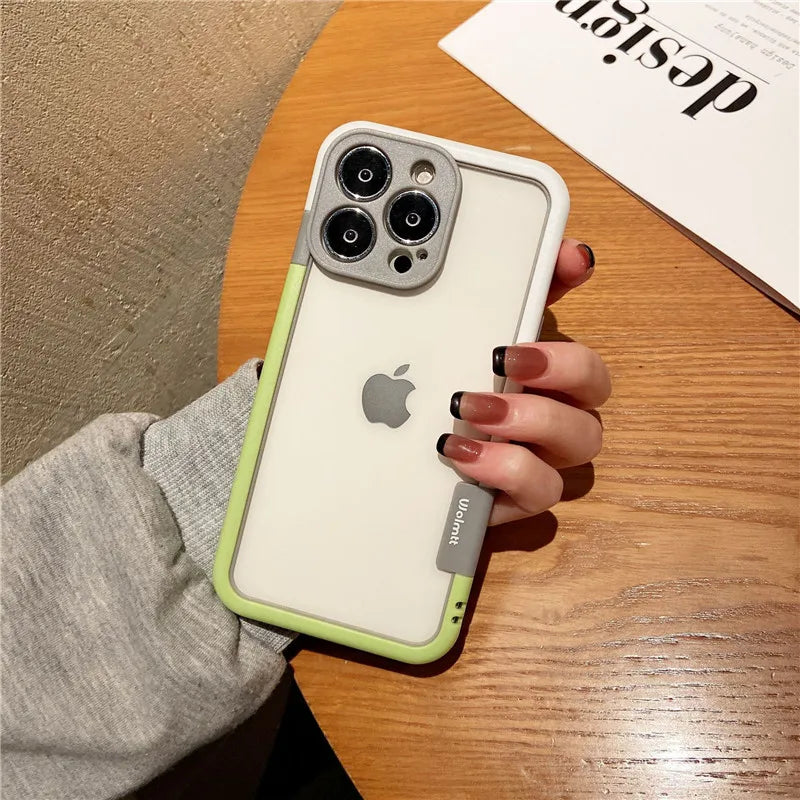 Funda de teléfono con marco de silicona suave a prueba de golpes para iPhone 17 Pro Max 13 14 15 16 Plus NoBack protección contra la disipación de calor cubierta de parachoques