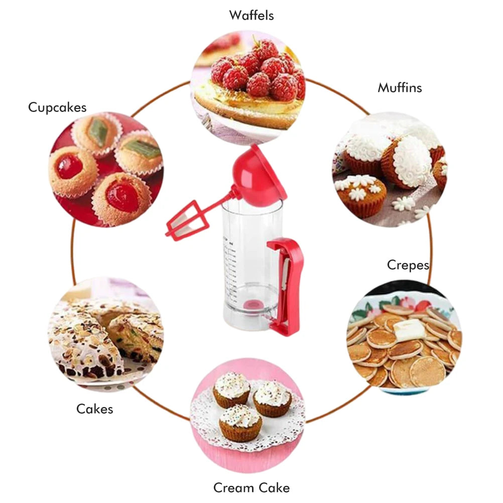 Mezclador de masa para panqueques eléctrico de mano para cocina, dispensador, máquina licuadora, herramienta para hornear, aparato de cocina