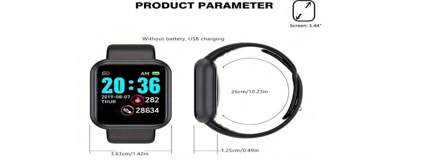 Reloj inteligente para mujeres y hombres, reloj de pulsera con Bluetooth, reproductor de teléfono conectado, música, Fitness, pulsera deportiva, Monitor de sueño, relojes digitales