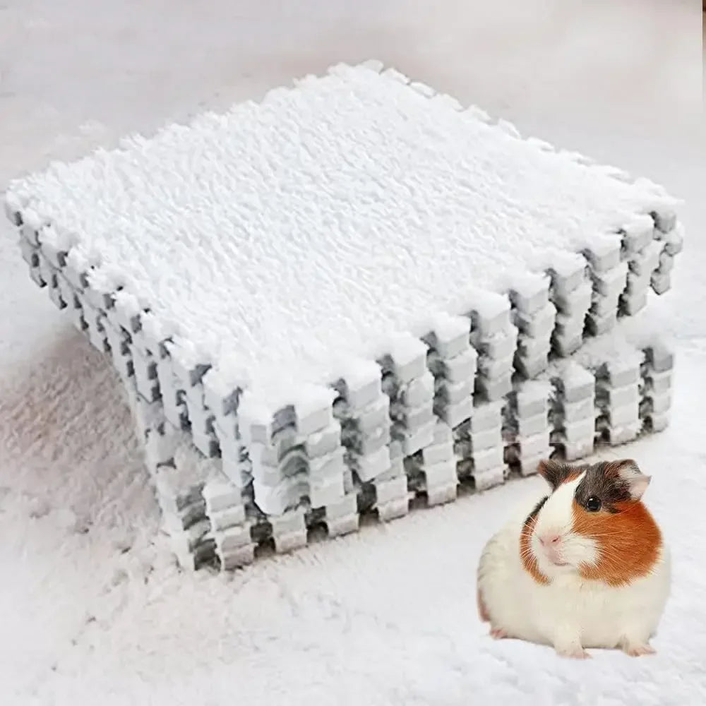 Forro para jaula de conejillo de indias, estera de cama antideslizante impermeable, almohadilla altamente absorbente para orinar, artículos para mascotas pequeñas, 4/10 piezas