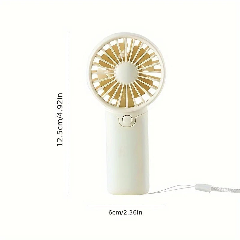 Ventilador portátil, práctico y creativo, pequeño ventilador de bolsillo, ventilador de mano, ligero, ajustable, lindo, Mini ventilador de mano, refrigeradores de aire