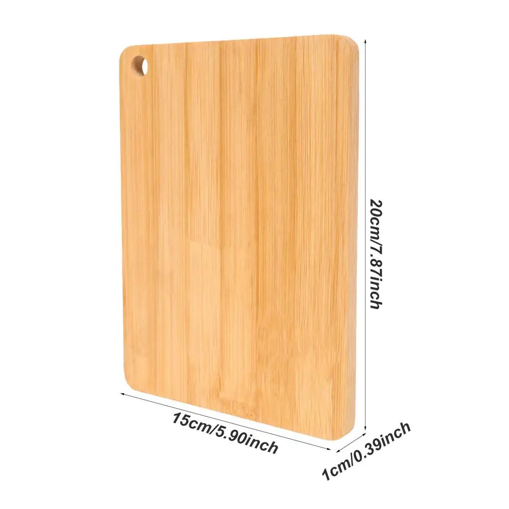 Tabla de cortar de cocina, tabla de cortar de madera maciza gruesa, disponible en doble cara, tablas de cortar rectangulares para frutas, verduras y carne