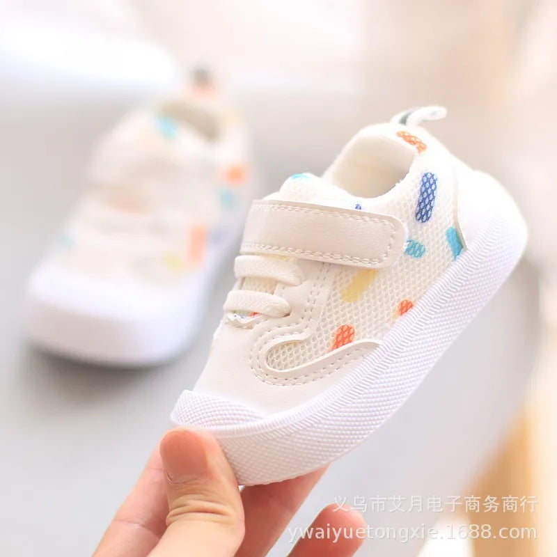Zapatos Niña Zapatos para caminar de bebé otoño nueva suela suave Zapatos casuales de niño cara de malla zapato deportivo para niña recién nacida Zapatos de bebé Zapatillas
