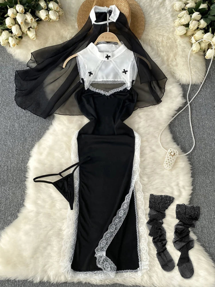 Ropa de dormir para fiesta de San Valentín, Catsuits combinados, peleles de tiras de malla eróticos íntimos ajustados, monos de mujer, lencería, conjuntos sexys