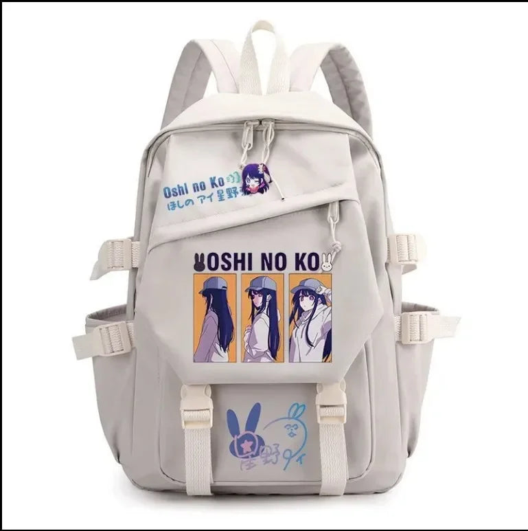 Mochila OSHI NO KO, mochila de anime recomendada para niños, mochila escolar para estudiantes, regalo para niñas, mochila de viaje diaria bonita