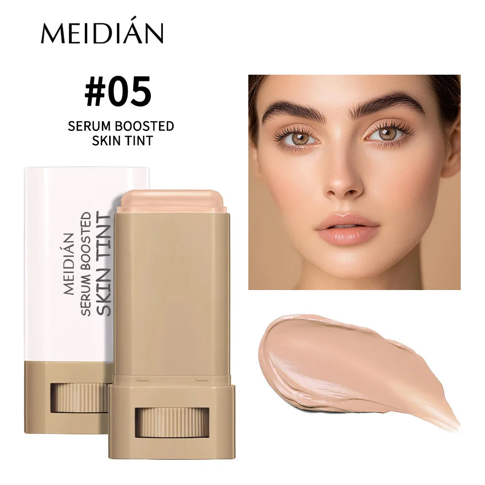 1/2 Uds. Barra de tinte de piel resistente al agua nutritiva suero teñido sólido base bálsamo cara teñida contorno de cara palo Maquillaje facial