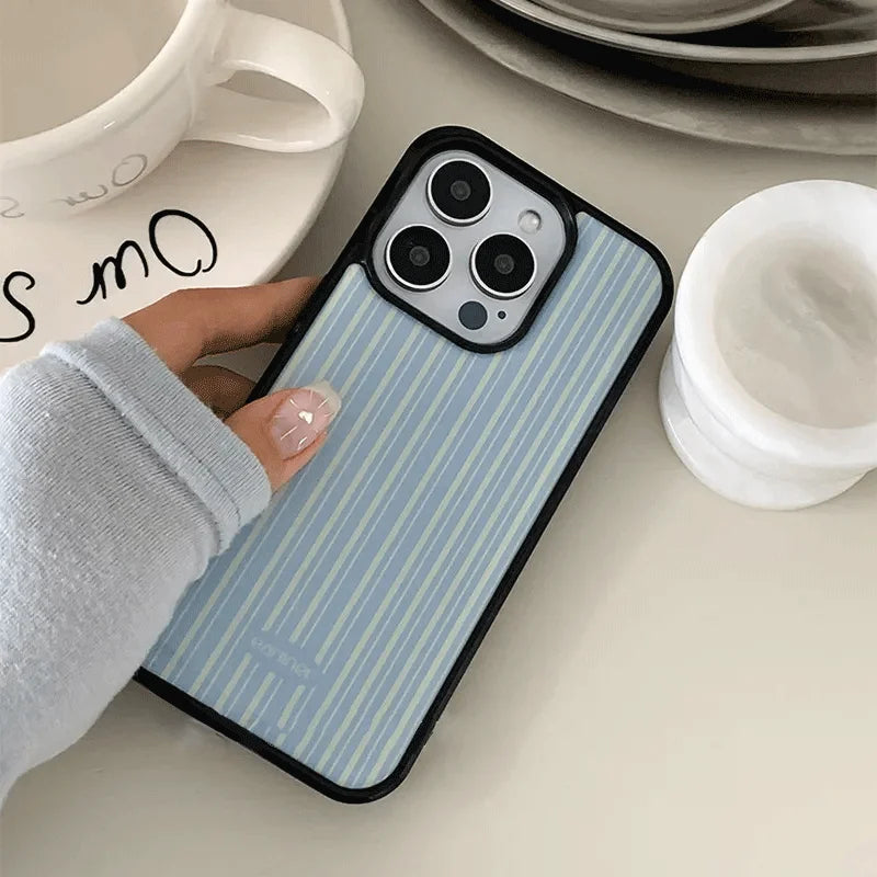 Funda de teléfono serie coreana para iPhone 16 Pro Max 15 Pro 14 13 12 11 Pro Xr Xs max Mini 7 8 Plus Niche Y2K